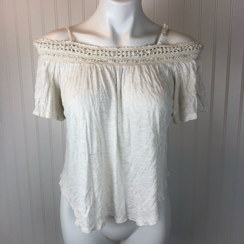 American Rag White Off the Shoulder Top